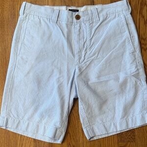 J. Crew Light Blue Pinstripe Men's Shorts